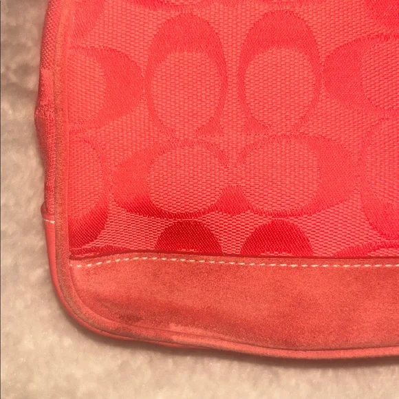 Coach Demi in Red Signature Canvas and Leather - Picture 7 of 15